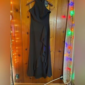 Woosea black evening dress